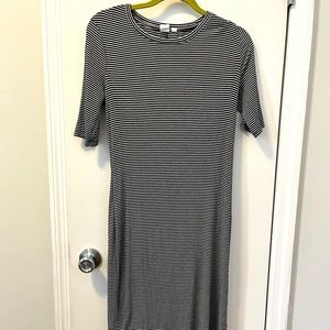 GAP Striped Midi Dress